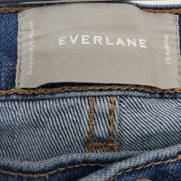 EVERLANE Mid-Rise Medium Wash Denim Jeans 28 - Picture 5 of 14